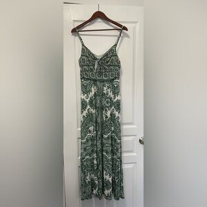 Moulinette Soeurs Green Floral Maxi Dress